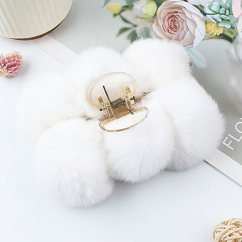 Leopard Fuzzy Hair Claw - DippedShop Wholesale - #5107