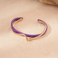 Purple Irregular Acrylic Bracelets - DippedShop Wholesale - #8067