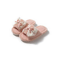 Lace Bow Cotton Slippers - DippedShop Wholesale - #3059