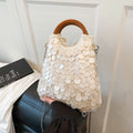 Handmade Shell Top Handle Evening Tote Bag 8BW6BBG421