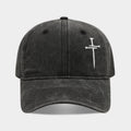 Vintage Wash Fade Cross Embroidery Baseball Caps MK2COW6W6HAT226