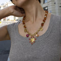 Chunky Enamel Beaded Necklace - DippedShop Wholesale - #9235
