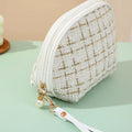 Tweed Cosmetic Bag - DippedShop Wholesale - #6371
