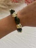 Vintage Irregular Geometric Stone Beaded Bracelet 6W6JBR511