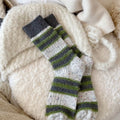 Winter Striped Color Contrast Warm Slouchy Socks 6W8FSO703