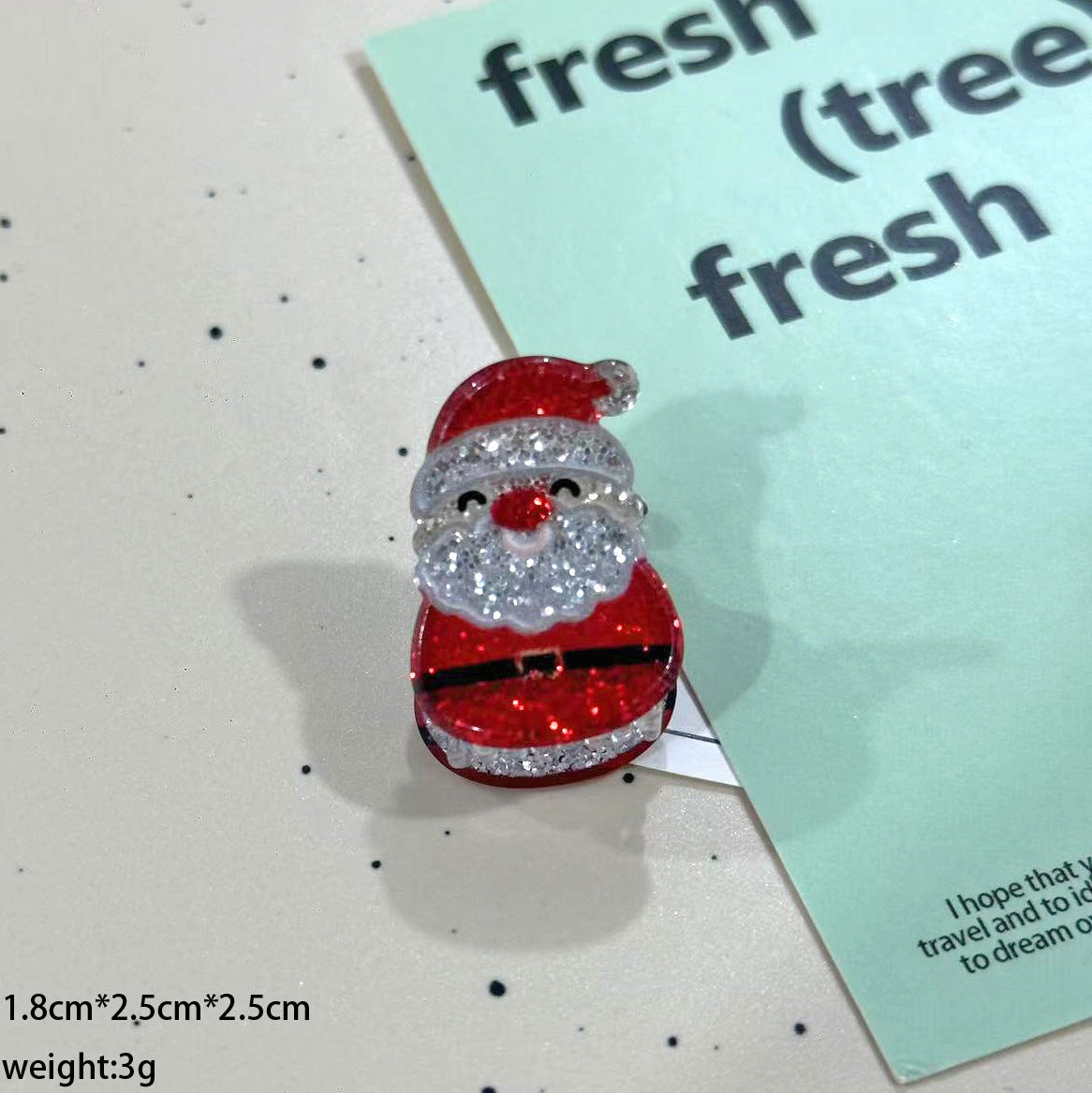 Fresh Christmas Tree Pattern Hair Claws 6W6HCP1696