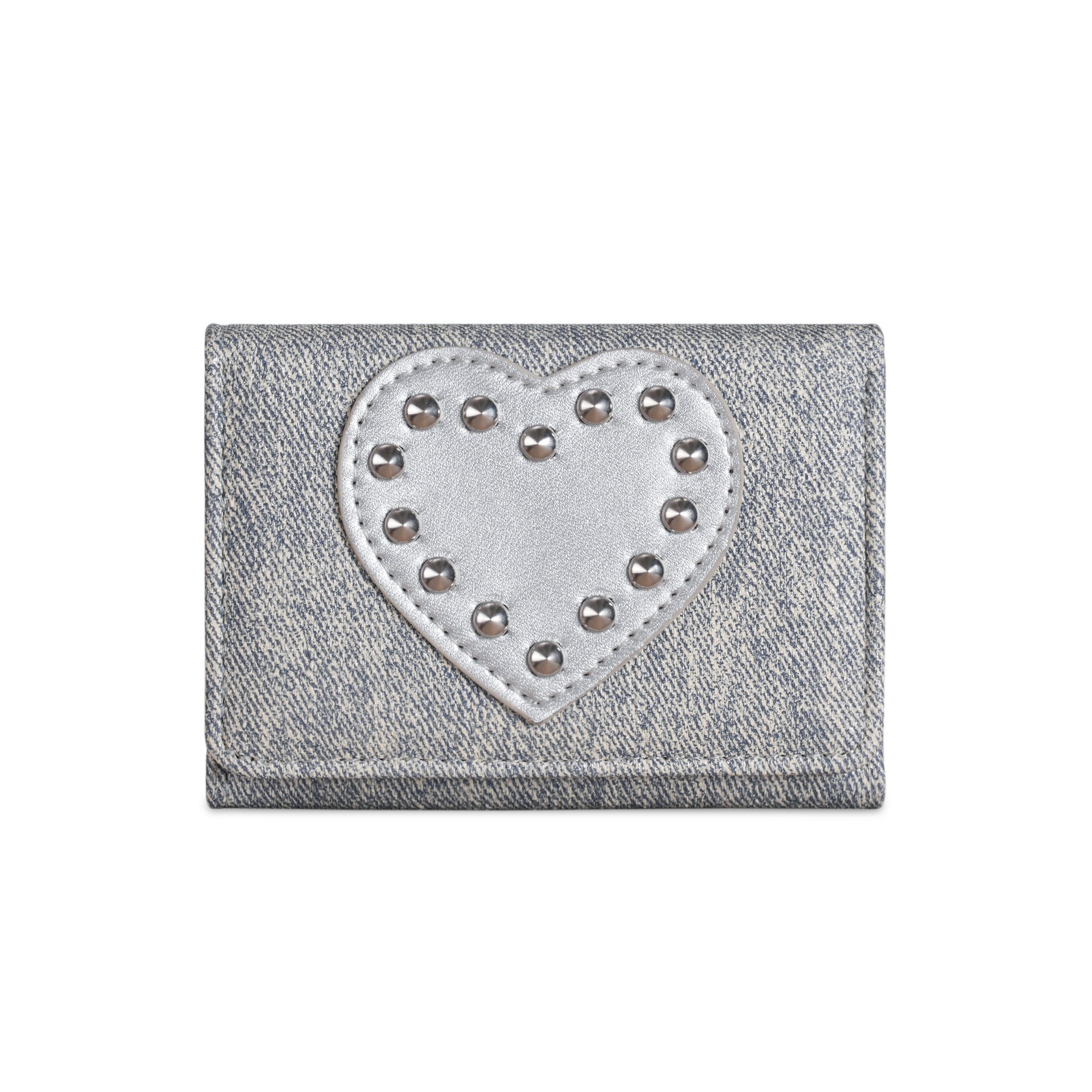 Vintage Heart Shape Metal Stud Wallet 6S10BWB124