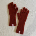 Minimalist Wool Blend Solid Color Knit Gloves 6W6GLO56