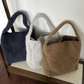 Retro Woolen Large Capacity Commute Tote Bag 6W10BBG2490