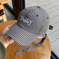 Striped Bowknot Baseball Cap - DippedShop Wholesale - #0947