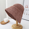Straw Hollow Bucket Hat - DippedShop Wholesale - #3731