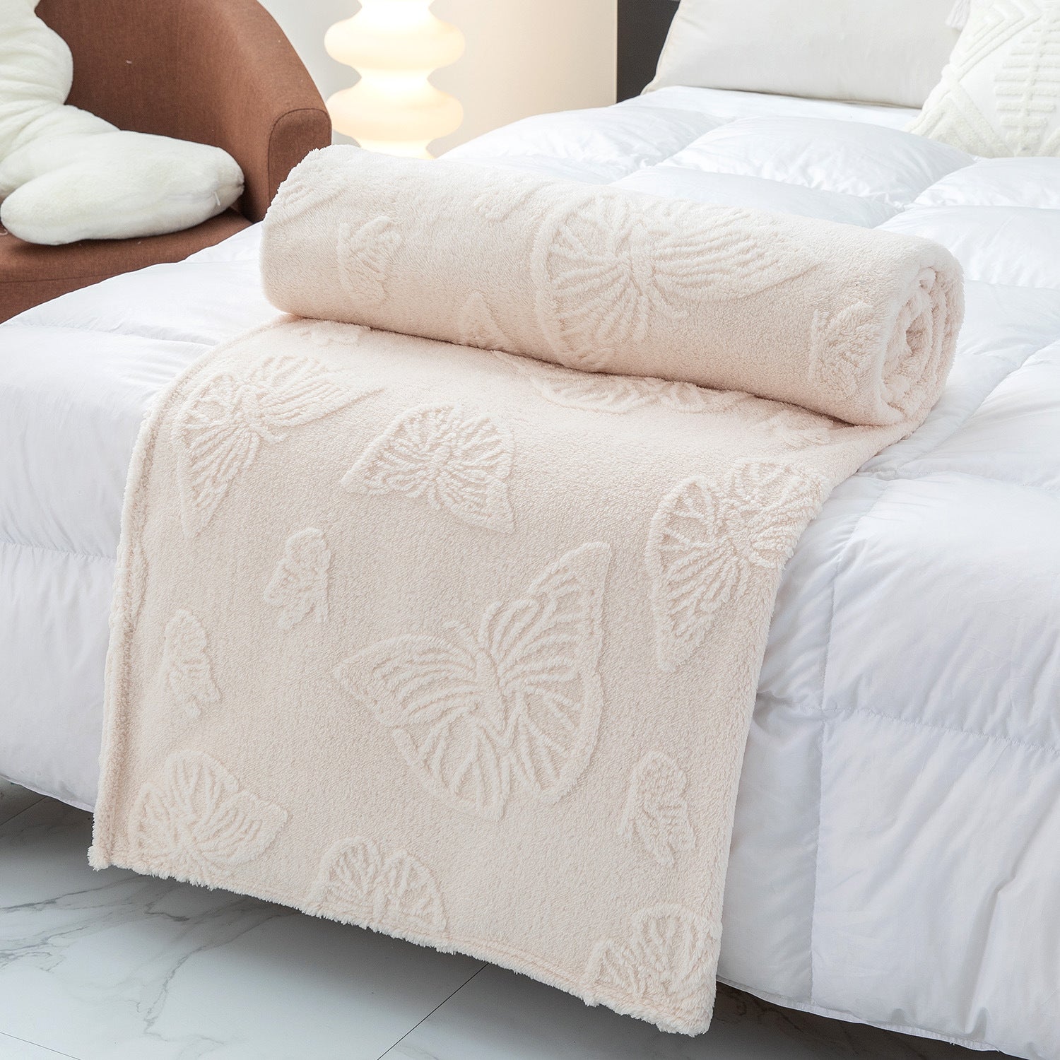 Butterfly Jacquard Fleece Blanket - DippedShop Wholesale - #8291