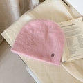 Slouchy Solid Color Warm Knit Beanie Hat 6W6HAT659