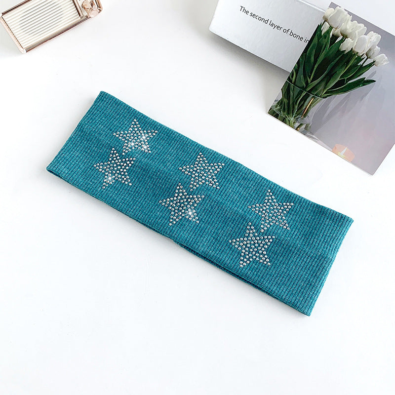 Rhinestone Star Knit Headband - DippedShop Wholesale - #6419