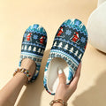 Christmas Reindeer Tree Print Clog Slippers 6W8FSP278