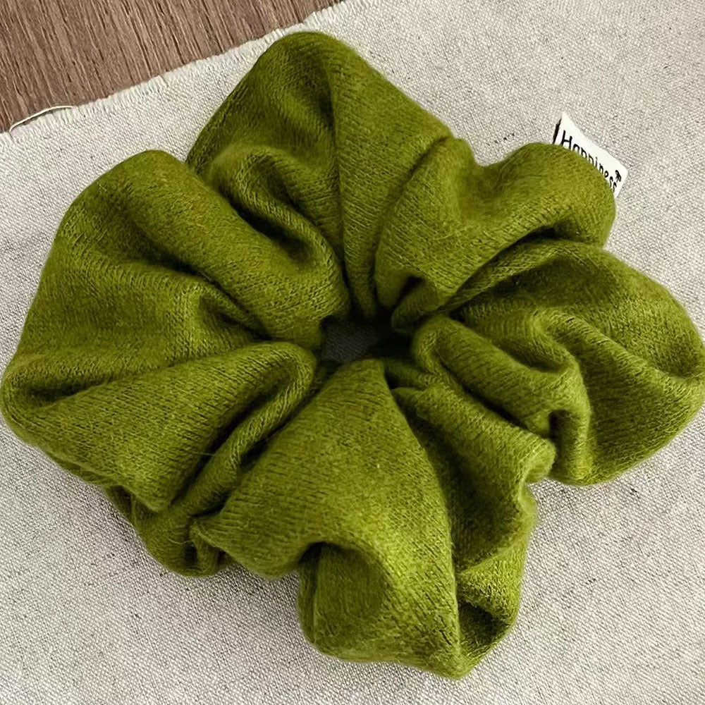 Retro Solid Color Stretchy Hair Scrunchies MK2BW6W6HSR52
