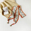Stylish Floral Print Tassel Silk Scarf 6W6NSI233
