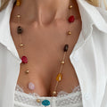 Resin Bead Long Necklace - DippedShop Wholesale - #2275