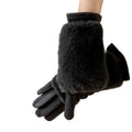 Faux Fur Touchscreen Gloves - DippedShop Wholesale - #1987