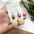 Rattan Beach Dangle Earrings - DippedShop Wholesale - #6627