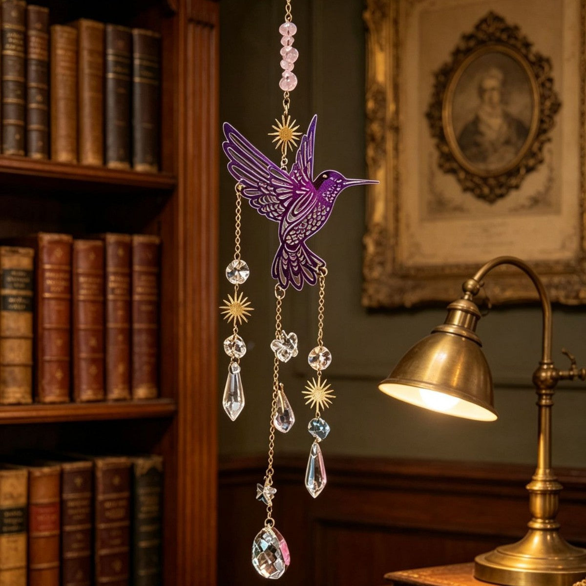 Hummingbird Crystal Prism Wind Chime Sun Catcher 6H7HLS208