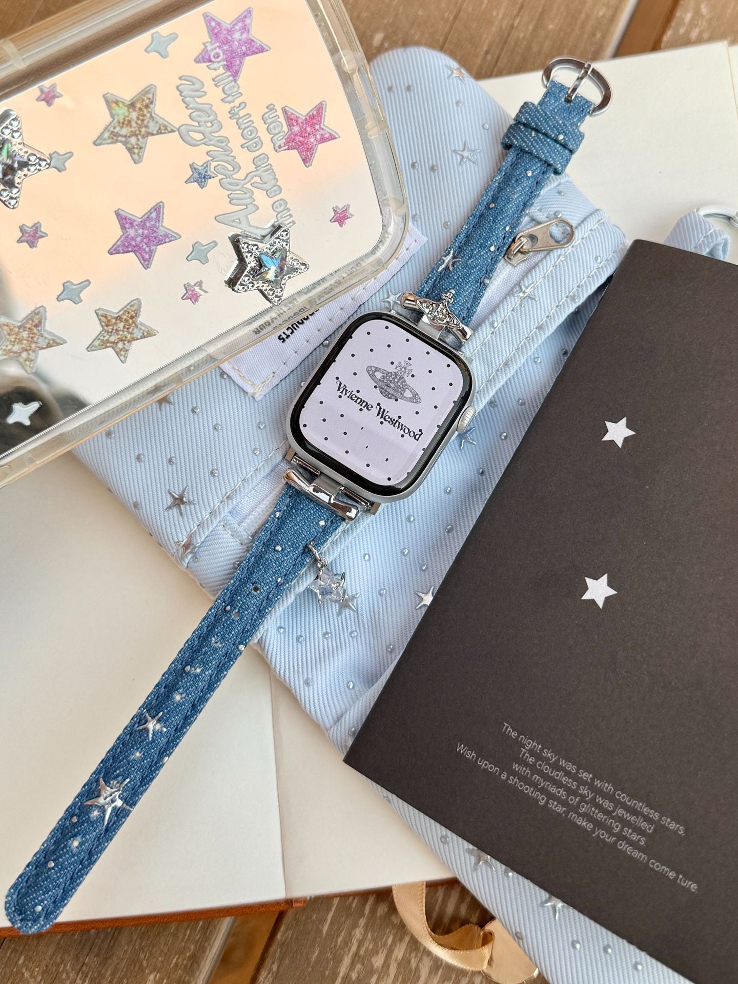 Vintage Denim Star Slim Watch Band 6W6JWA128