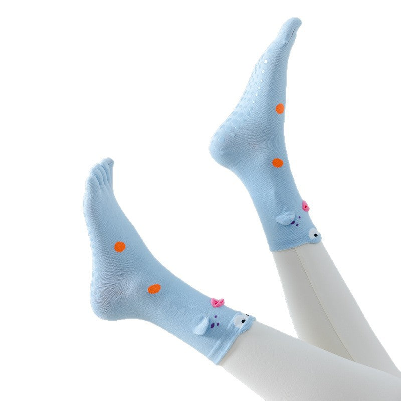 Unique Colorful Clownfish Toe Socks 6W8FSO701
