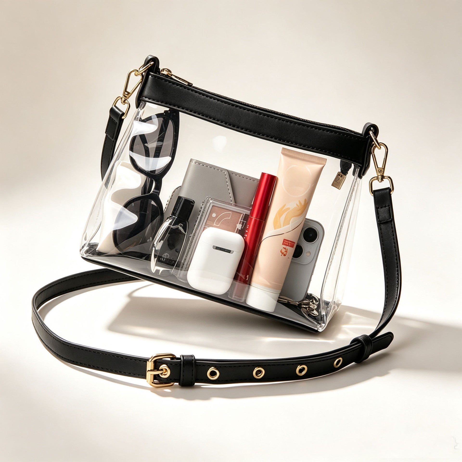 Fashion Transparent PVC Shooulder Crossbody Bag 6W10BBG1958