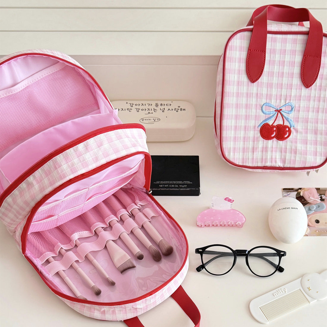 Plaid Makeup Bag - DippedShop Wholesale - #3059