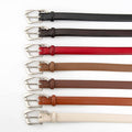 Trendy Unique Metal Buckle Skinny Leather Belt MK2LEEP6W6JBT33