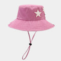 Denim Cowboy Star Foldable Safari Boonie Hat 8BK6HAT172T