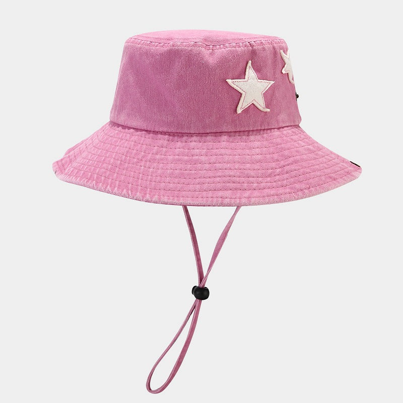 Denim Cowboy Star Foldable Safari Boonie Hat 8BK6HAT172T