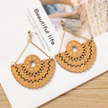Wooden Butterfly Dangle Earrings - DippedShop Wholesale - #7331