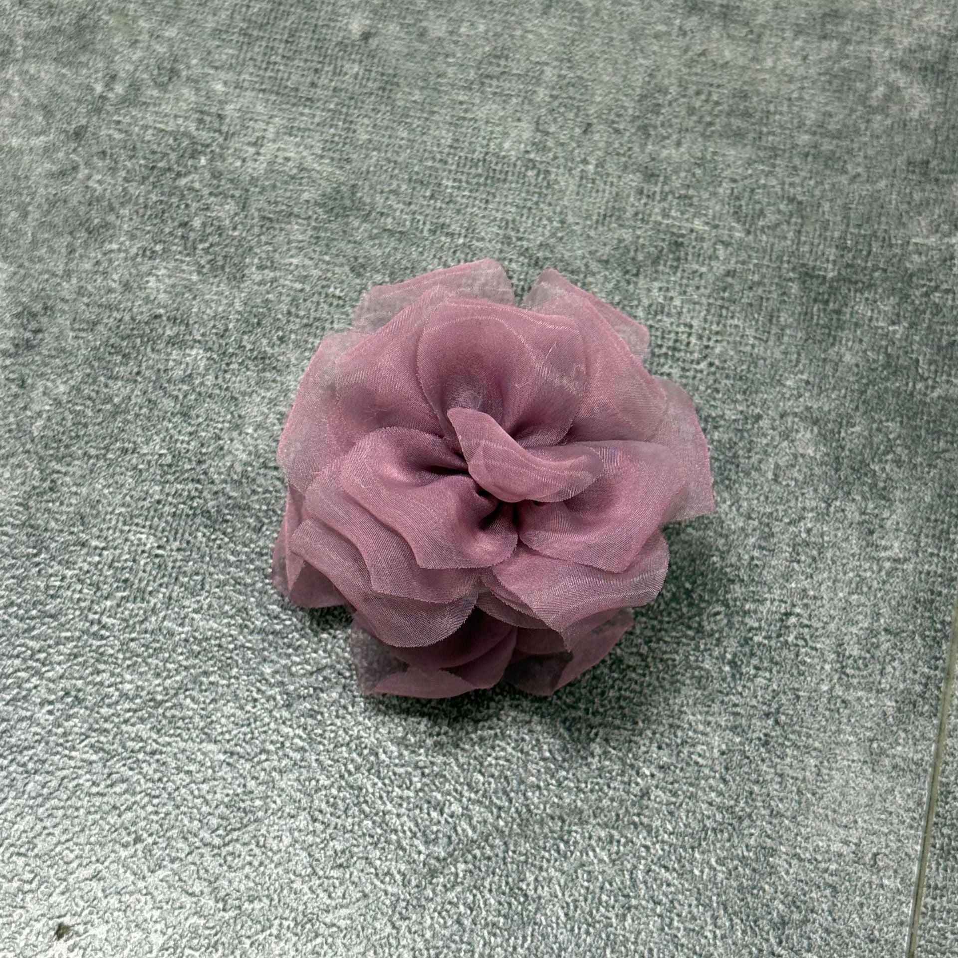 Elegant Solid Color Mesh Flower Hair Claw 8AS6HCP300L