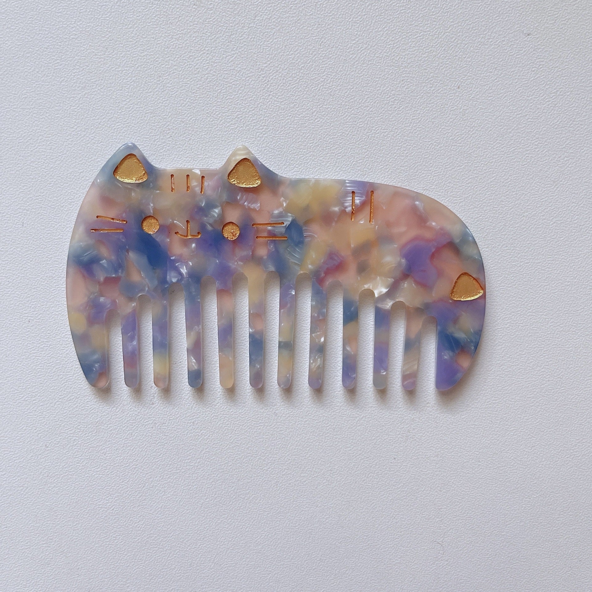 Wide Teeth Acetate Hair Combs - DippedShop Wholesale - #6467