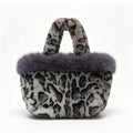 Retro Leopard Pattern Plush Handbag 6W10BBG1946