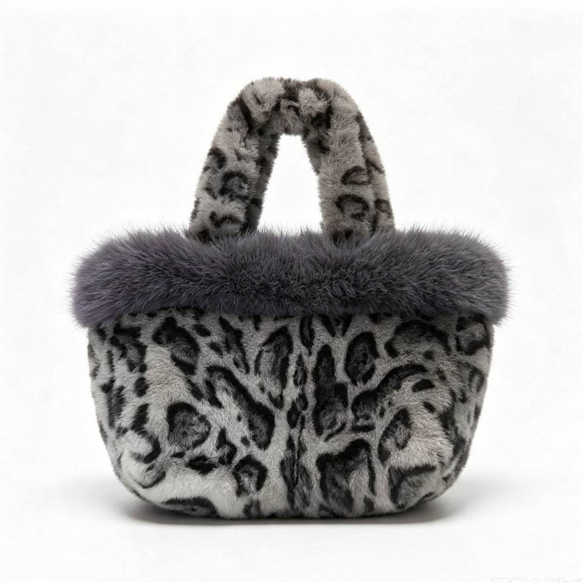 Retro Leopard Pattern Plush Handbag 6W10BBG1946