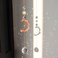 Natural Stone Moon Crystal Hanging - DippedShop Wholesale - #1507