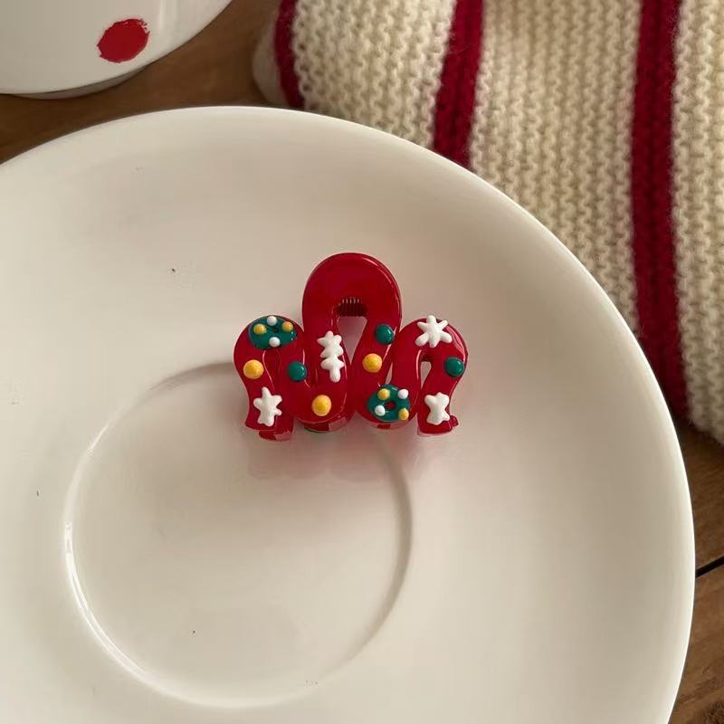 Christmas Day Style Weave Hair Claws 6W6HCP1694