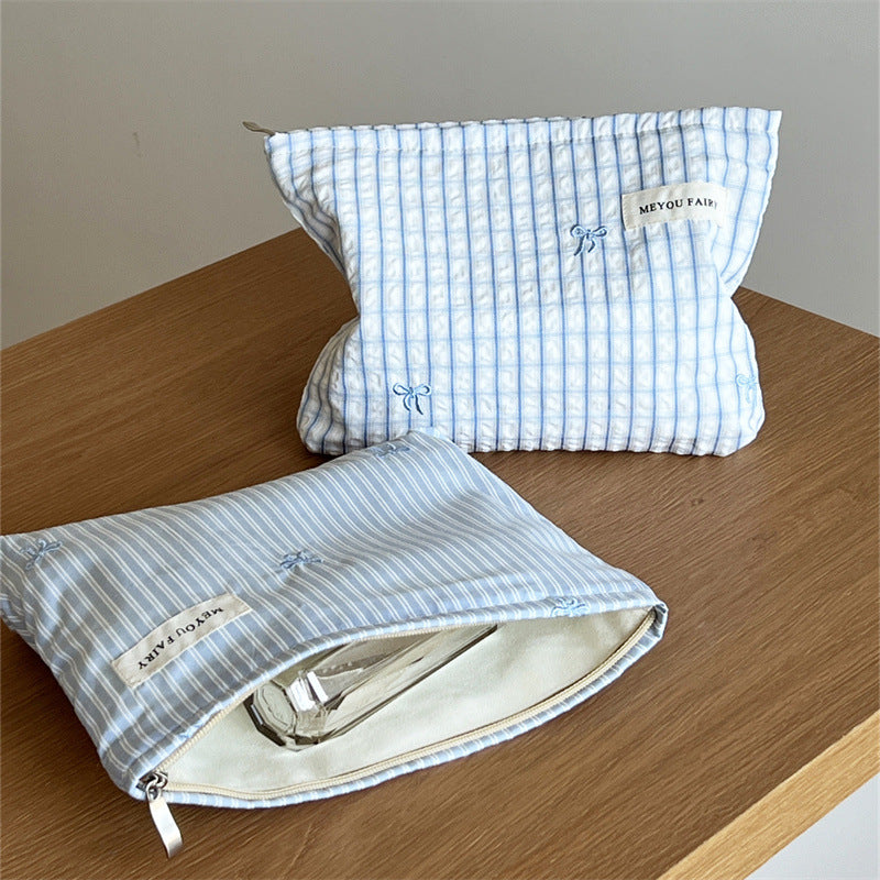Striped Makeup Bag - DippedShop Wholesale - #4963