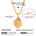 Trendy Oval Pendant Photo Locket Necklace 6W6JNC405L
