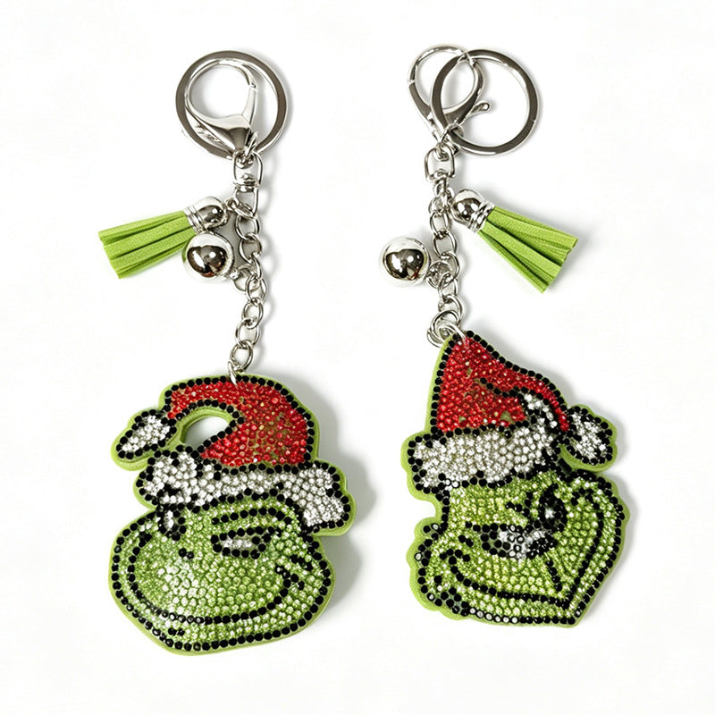 Rhinestone Keychain Bag Charm - DippedShop Wholesale - #1187