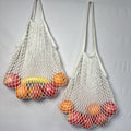 Solid Color Hollow Out Shopping Mesh Storage Bag 8BW6BOB93T