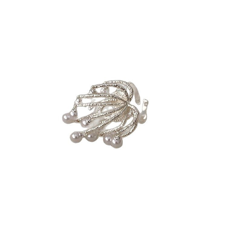 Pearl Tassel Stud Earrings - DippedShop Wholesale - #2355