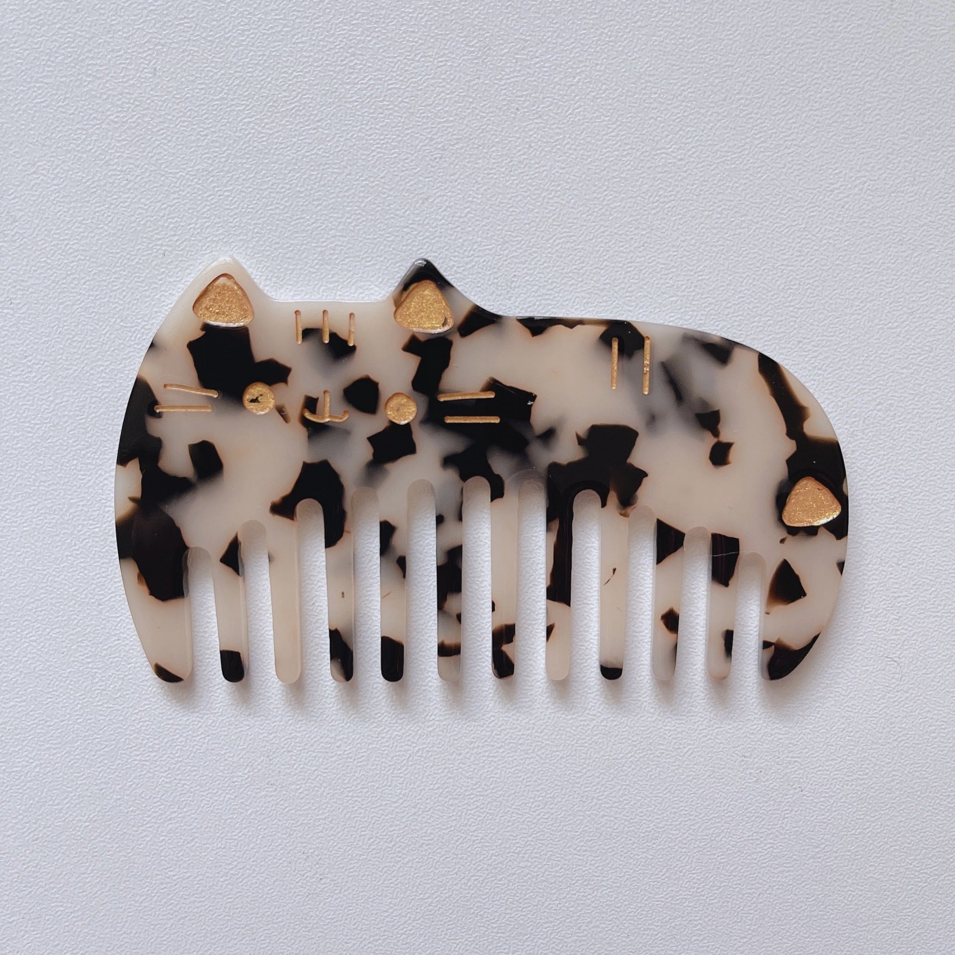 Wide Teeth Acetate Hair Combs - DippedShop Wholesale - #5395