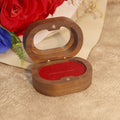 Oval Walnut Ring Box - DippedShop Wholesale - #2083
