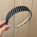 Vintage Satin Polka Dot Wide Headband 6W6HBD367