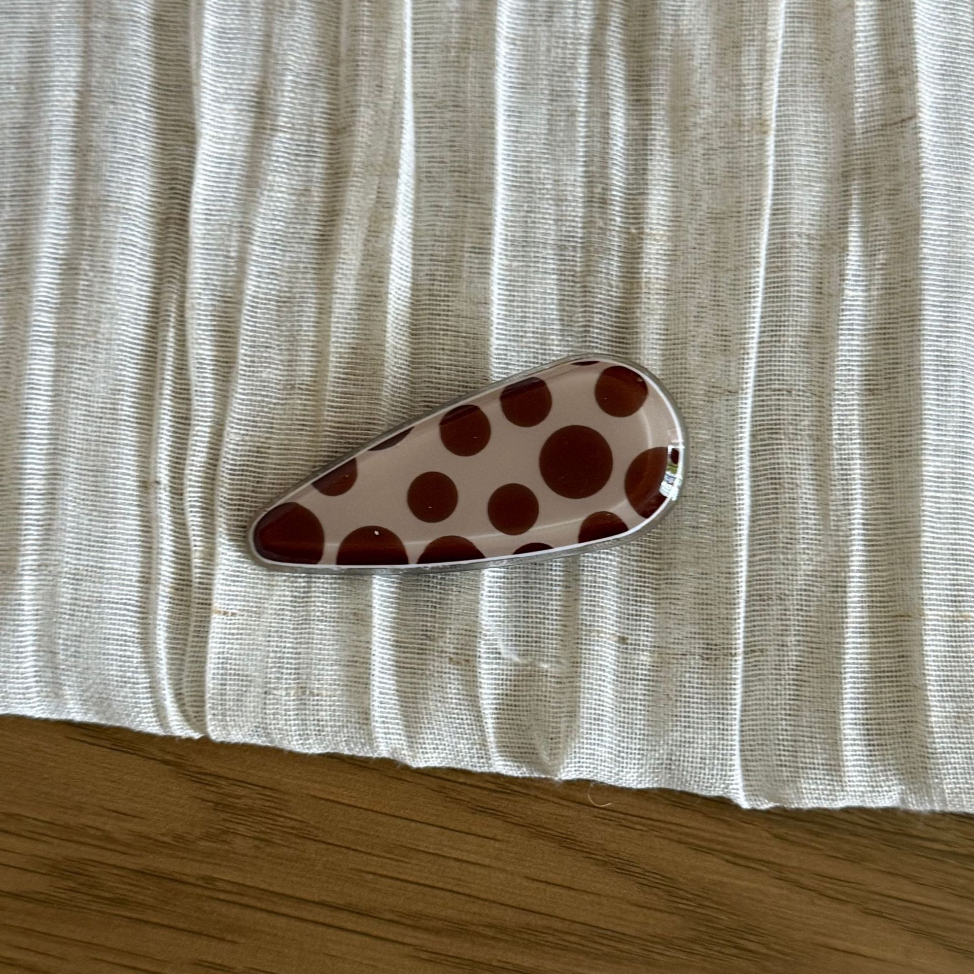 Cute Polka Dots Droplet Acetate Hair Clip 8AS6HCP362L