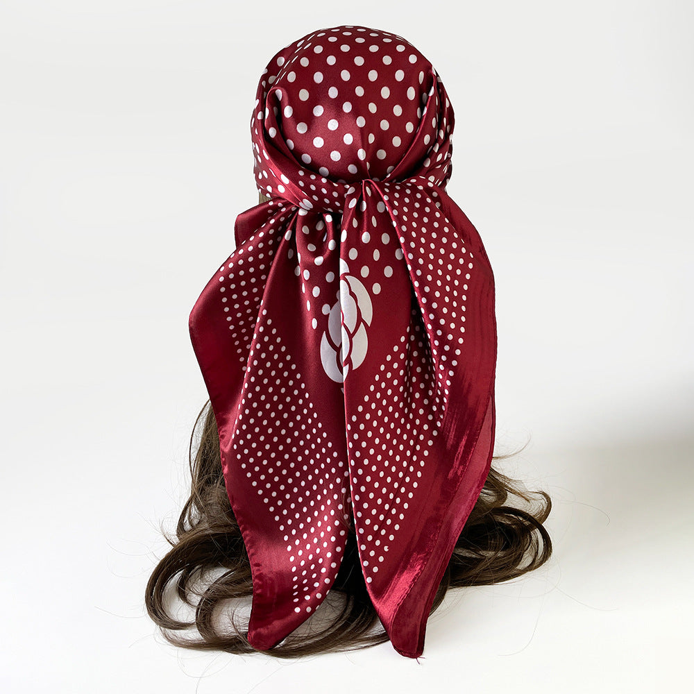 Trendy Polka Dot Versatile Shawl Head Scarf MK2BW6W6NSI30