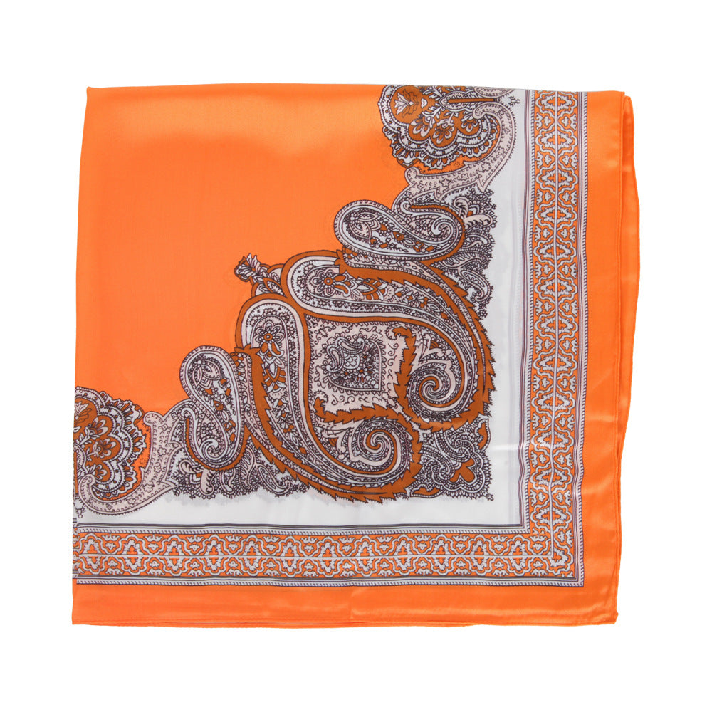 Cashew Print Silk Scarf - DippedShop Wholesale - #0595